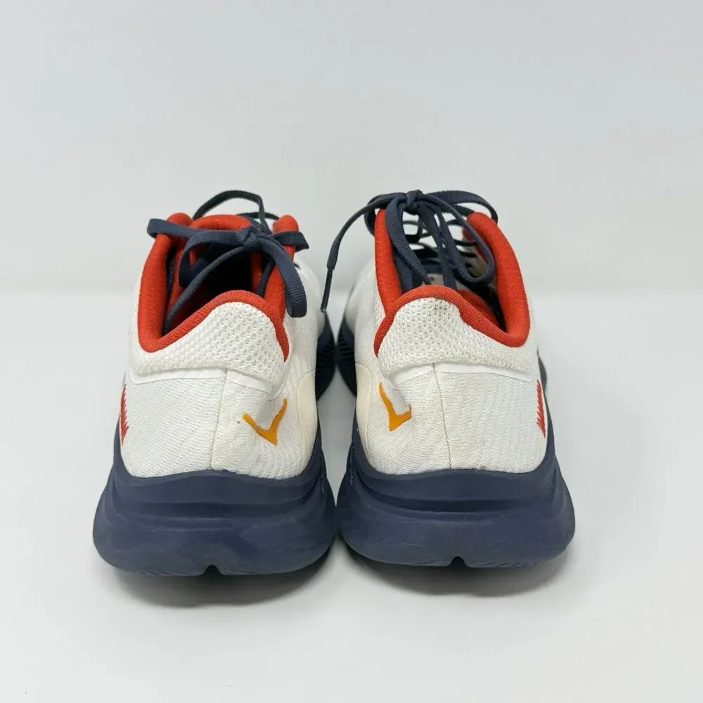 Hoka One One Solimar White Navy Running Shoes 1123074 WTNT Mens 12 D